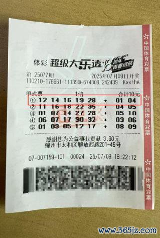 中奖彩票